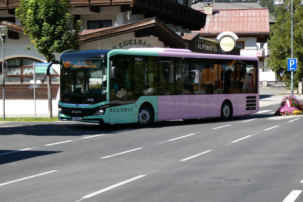 (280'615) - Breuss, Rankweil - Nr. 541/SZ 541 TI - MAN am 20. September 2025 in Leutasch, Weidach Zentrum (280'615) - Breuss, Rankweil - Nr. 541/SZ 541 TI - MAN am 20. September 2025 in Leutasch, Weidach Zentrum