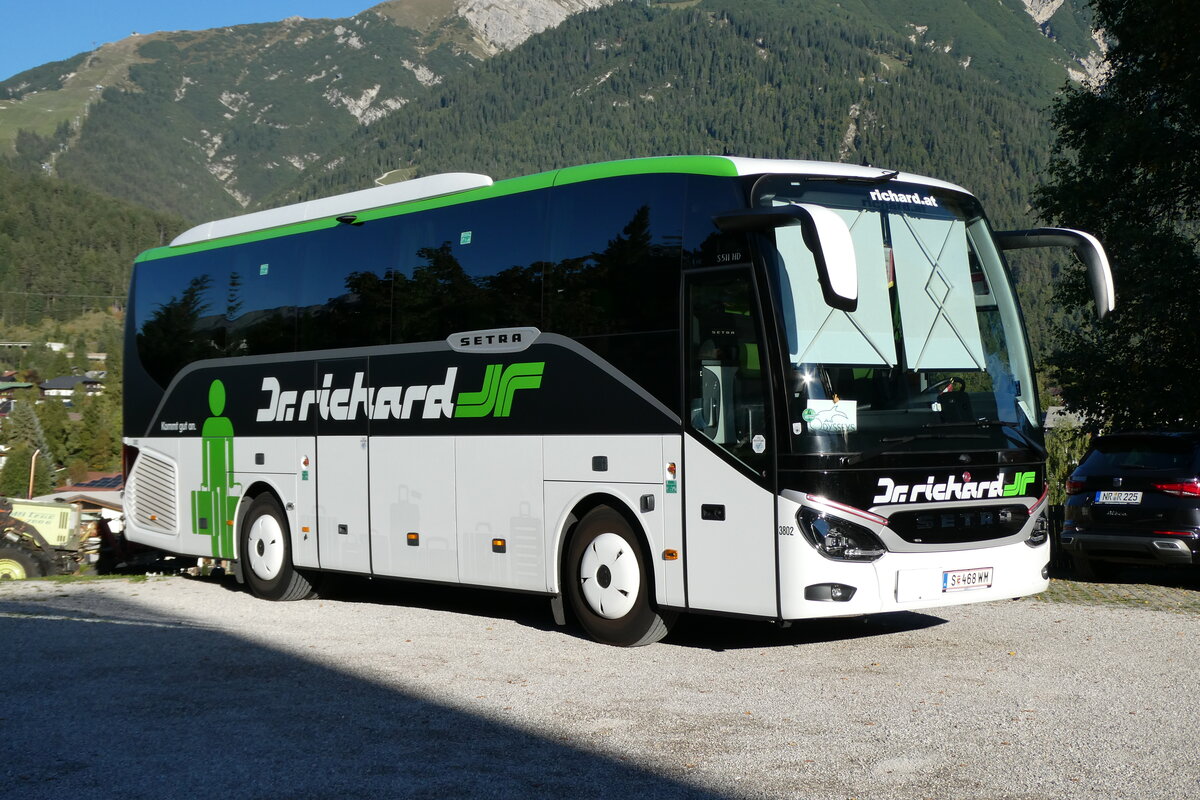 (280'632) - Dr. Richard - Nr. 1802/S 468 WM - Setra am 20. September 2025 in Seefeld, Hotel Seelos (280'632) - Dr. Richard - Nr. 1802/S 468 WM - Setra am 20. September 2025 in Seefeld, Hotel Seelos