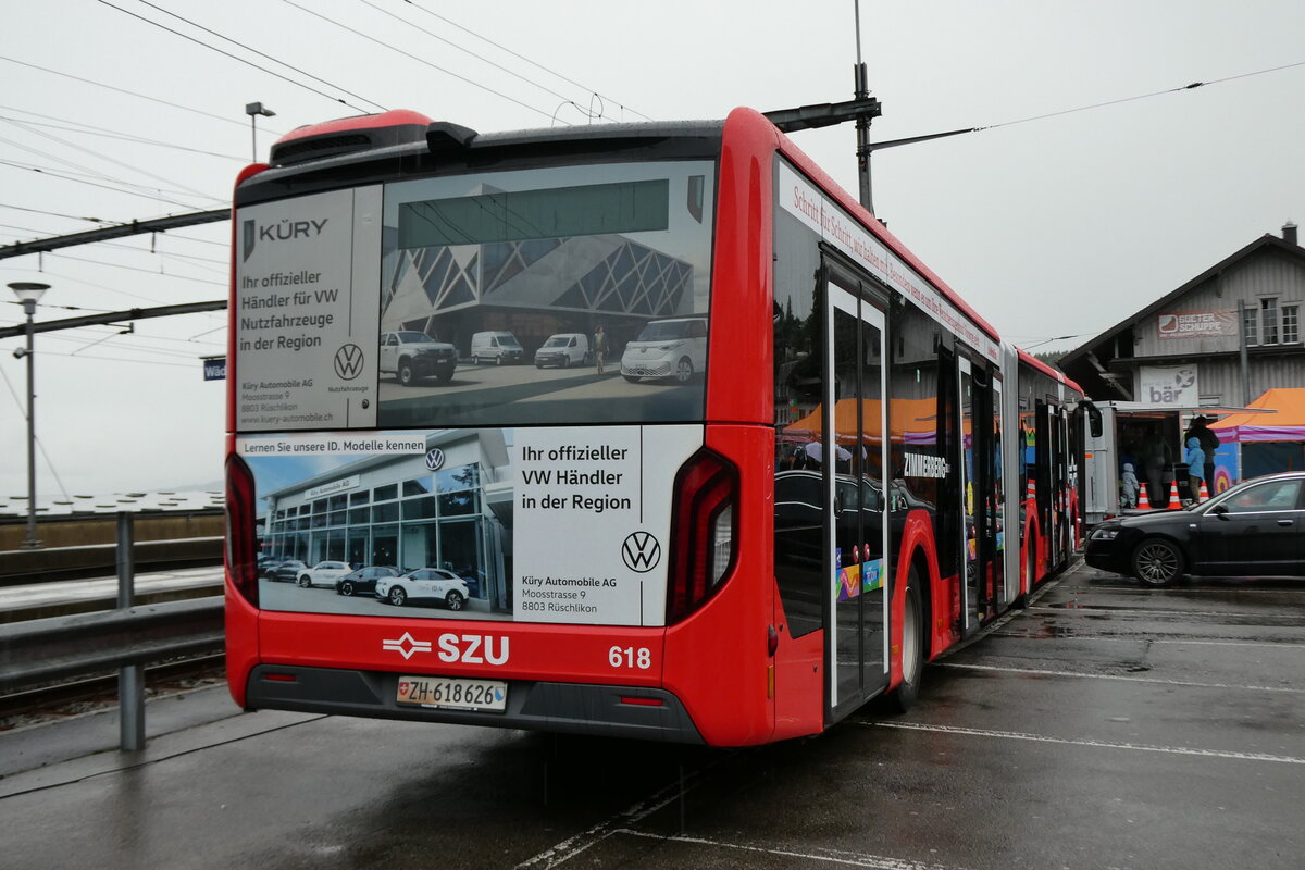 (280'680) - AHW Horgen - Nr. 618/ZH 618'626 - MAN am 27. September 2025 beim Bahnhof Wädenswil (280'680) - AHW Horgen - Nr. 618/ZH 618'626 - MAN am 27. September 2025 beim Bahnhof Wädenswil