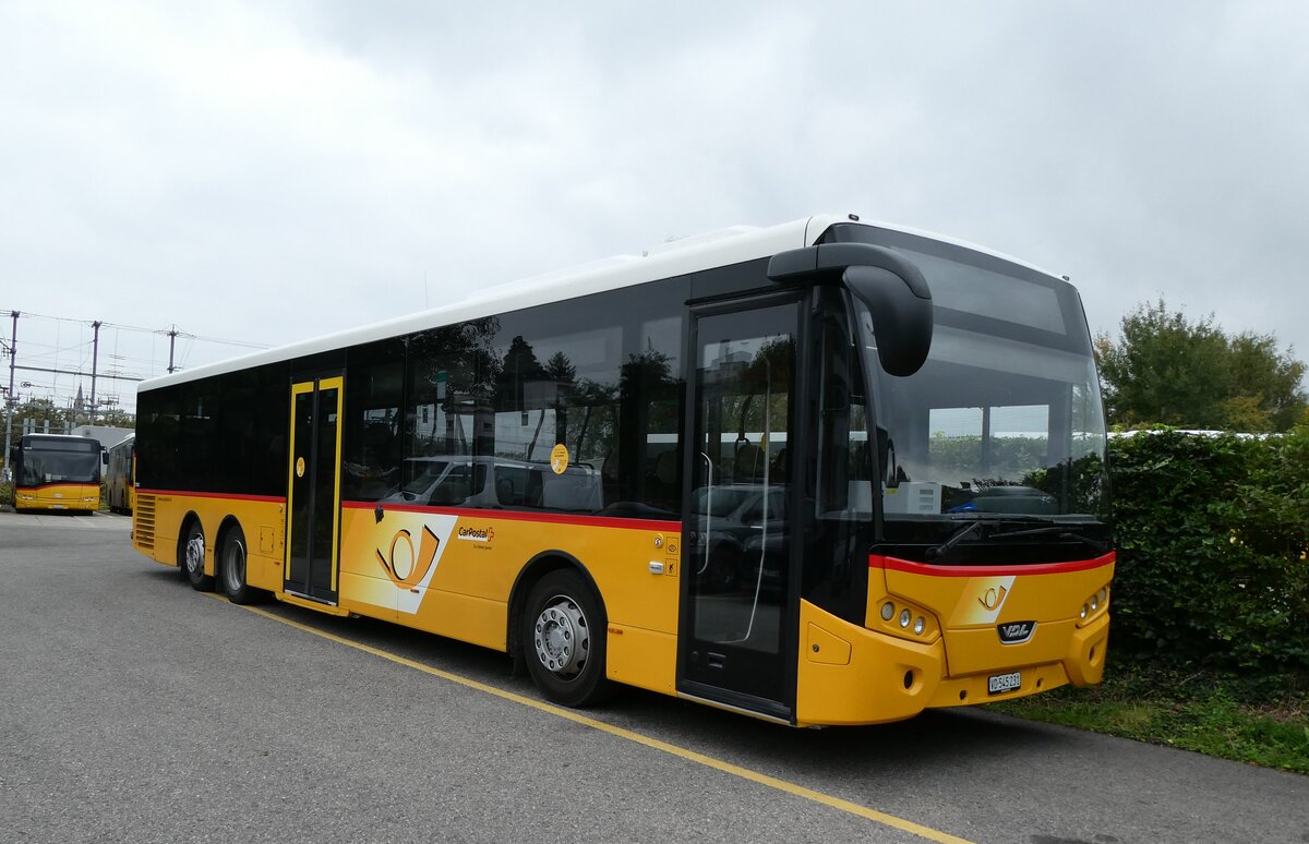(281'241) - CarPostal Ouest - VD 545'231/PID 12'052 - VDL (ex Ballestraz, Grne) am 11. Oktober 2025 in Yverdon, Garage 