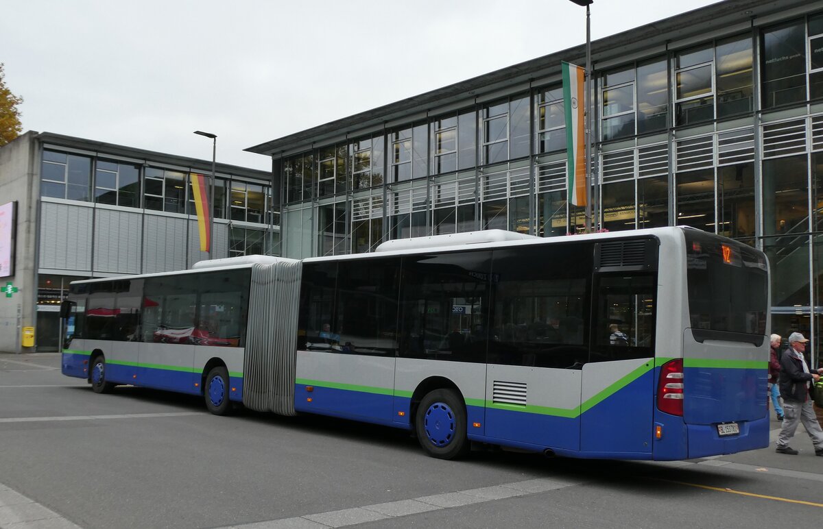 (281'499) - PostAuto Nordschweiz - BL 153'781/PID 12'422 - Mercedes (ex TPL Lugano Nr. 406) am 14. Oktober 2025 beim Bahnhof Interlaken Ost
