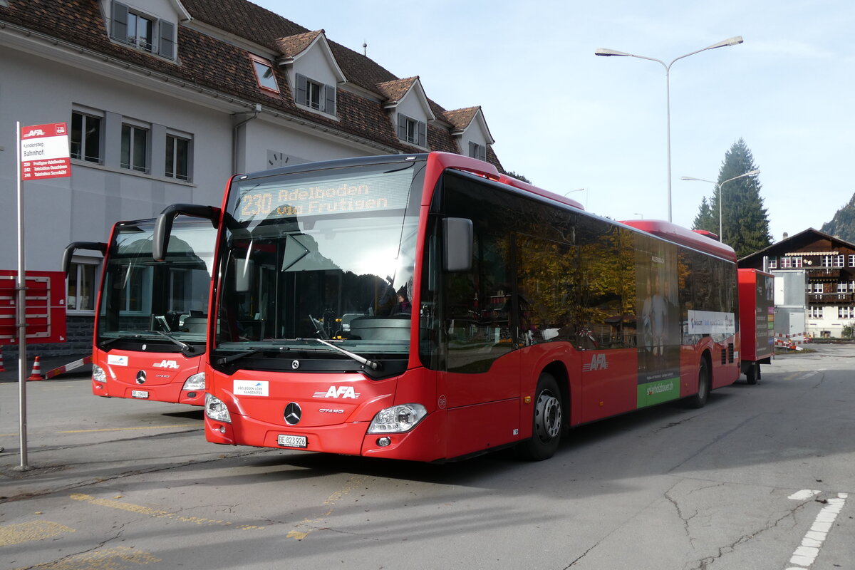 (281'938) - AFA Adelboden - Nr. 96/BE 823'926 - Mercedes am 31. Oktober 2025 beim Bahnhof Kandersteg