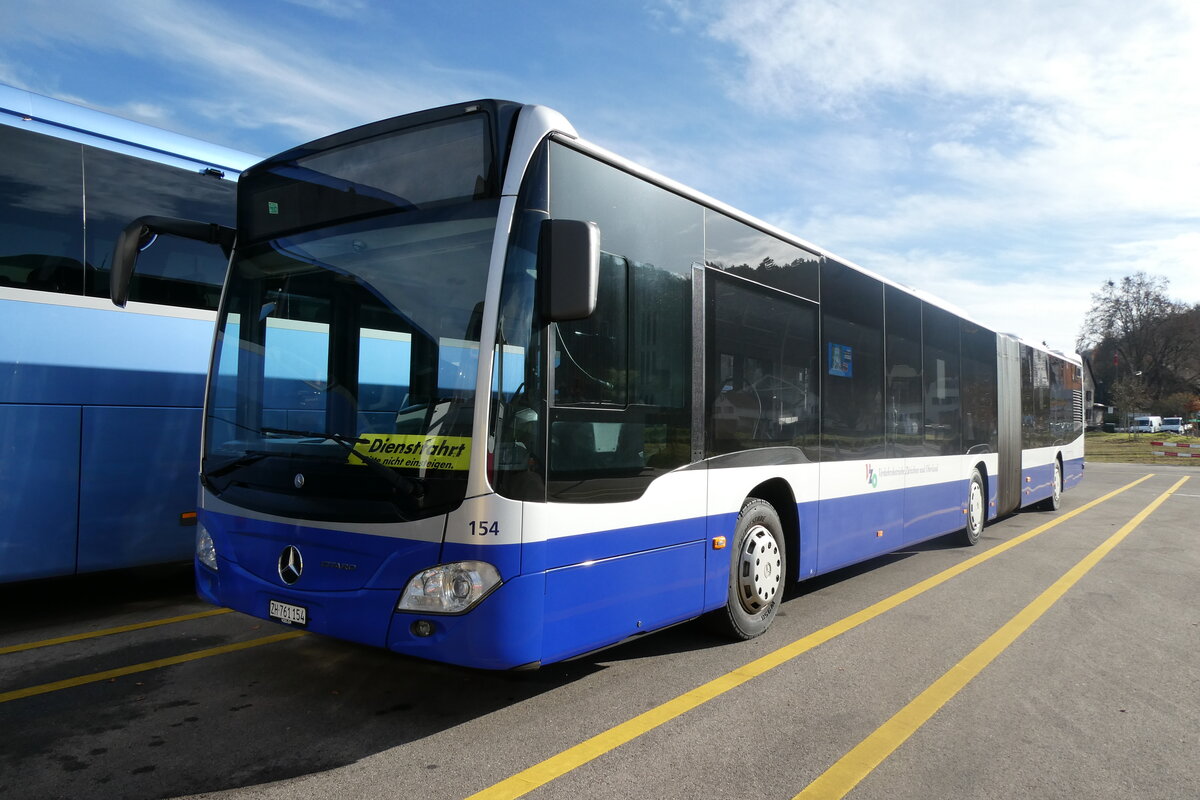 (282'416) - VZO Grningen - Nr. 154/ZH 761'154 - Mercedes am 15. November 2025 in Winterthur, Daimler Buses