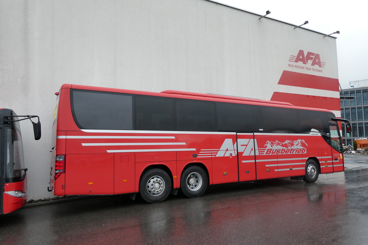 (282'557) - AFA Adelboden - Nr. 23/BE 26'709 - Setra (ex Blaguss, A-Wien Nr. 5402) am 24. November 2025 in Frutigen, Garage