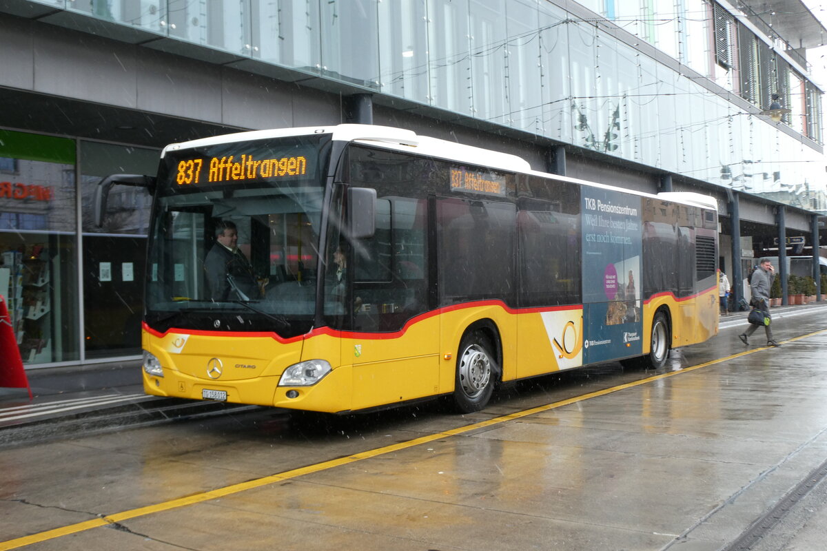 (283'756) - PostAuto Ostschweiz - TG 158'012/PID 11'674 - Mercedes am 8. Januar 2026 beim Bahnhof Frauenfeld
