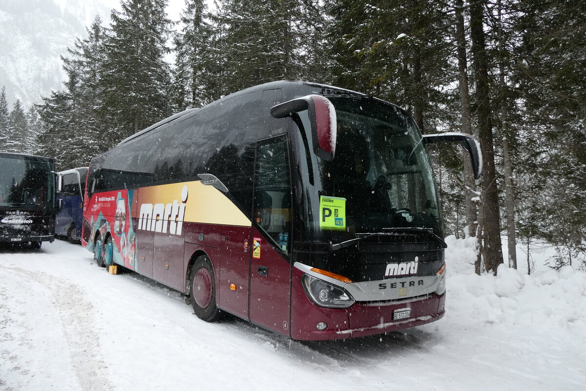 (283'894) - Marti, Kallnach - Nr. 4/BE 572'204 - Setra am 10. Januar 2026 in Adelboden, Unter dem Brig