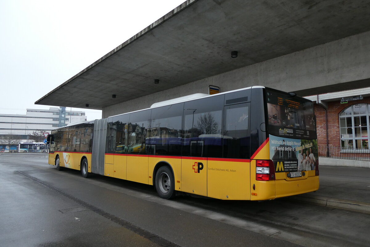 (284'207) - Eurobus, Arbon - Nr. 1/TG 60'202/PID 10'799 - MAN am 16. Januar 2026 in Arbon, Bushof
