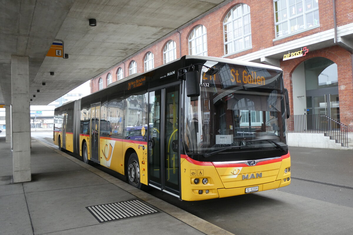 (284'208) - Eurobus, Arbon - Nr. 1/TG 60'202/PID 10'799 - MAN am 16. Januar 2026 in Arbon, Bushof