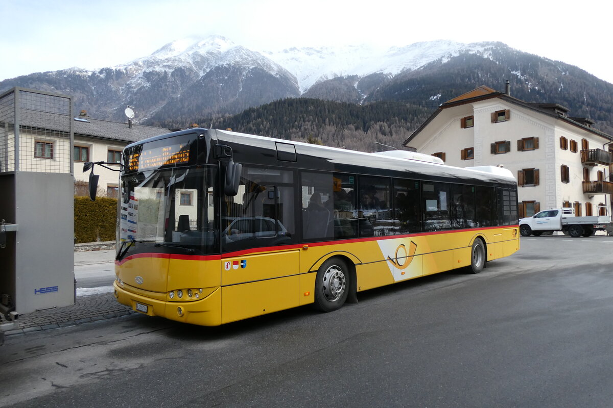(284'777) - PostAuto Nordschweiz - BL 205'704/PID 10'317 - Solaris am 10. Februar 2026 in Zernez, Post