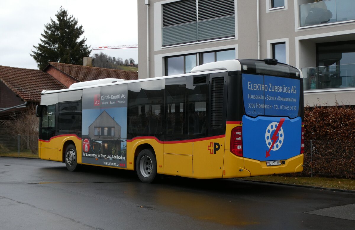 (284'826) - PostAuto Bern - BE 637'781/PID 11'216 - Mercedes am 11. Februar 2026 in Thun, Garage STI