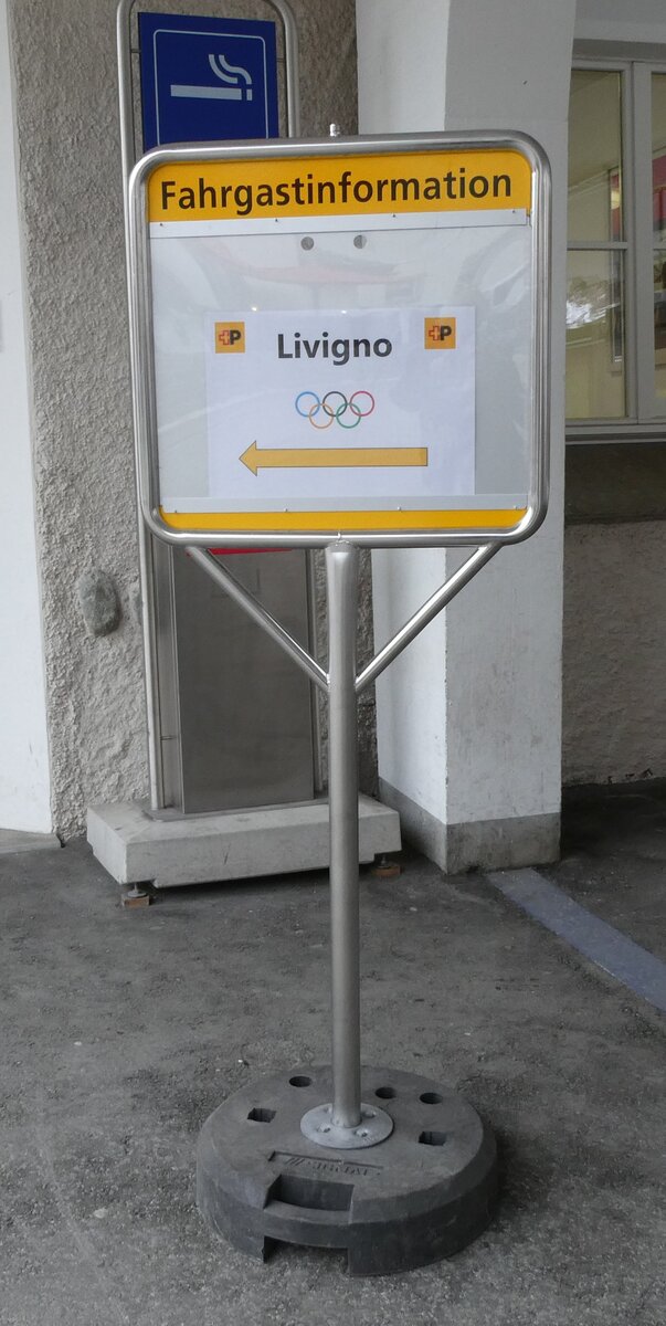 (284'874) - Livigno Olympiade am 14. Februar 2026 beim Bahnhof Zernez