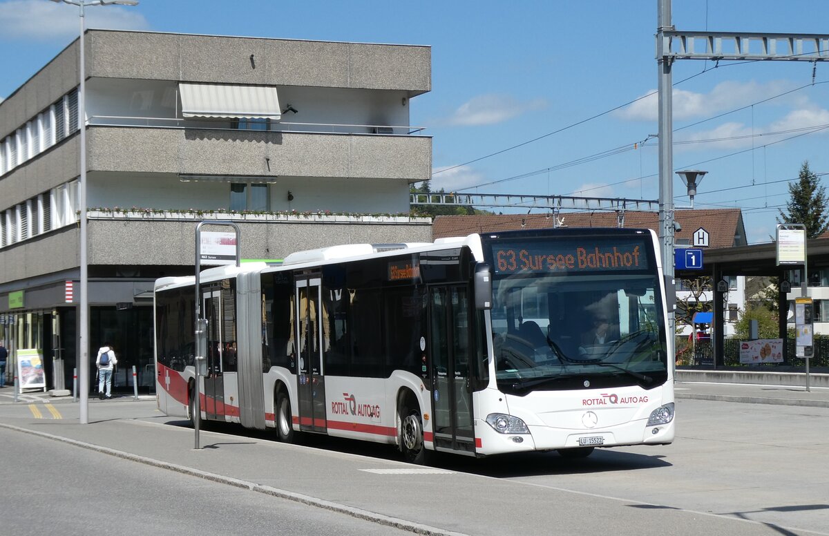 (285'273) - ARAG Ruswil - Nr. 50/LU 15'522 - Mercedes am 21. April 2026 beim Bahnhof Willisau