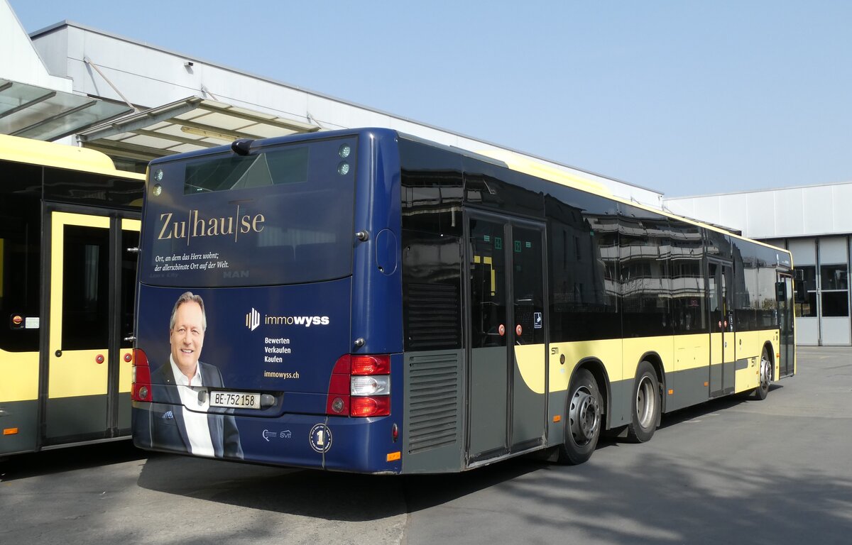 (285'318) - STI Thun - Nr. 158/BE 752'158 - MAN am 8. M�rz 2026 in Thun, Garage