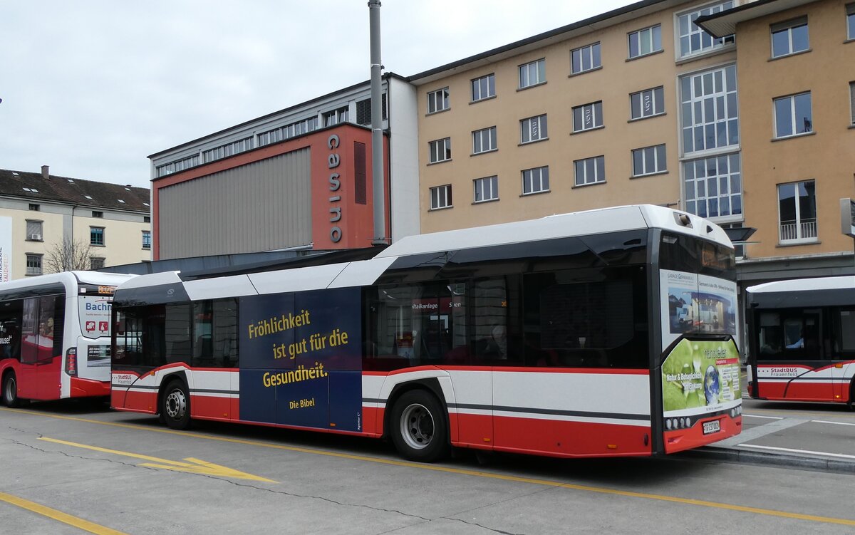 (285'461) - StadtBUS, Frauenfeld - Nr. 712/TG 237'002 - Solaris am 17. M�rz 2026 beim Bahnhof Frauenfeld