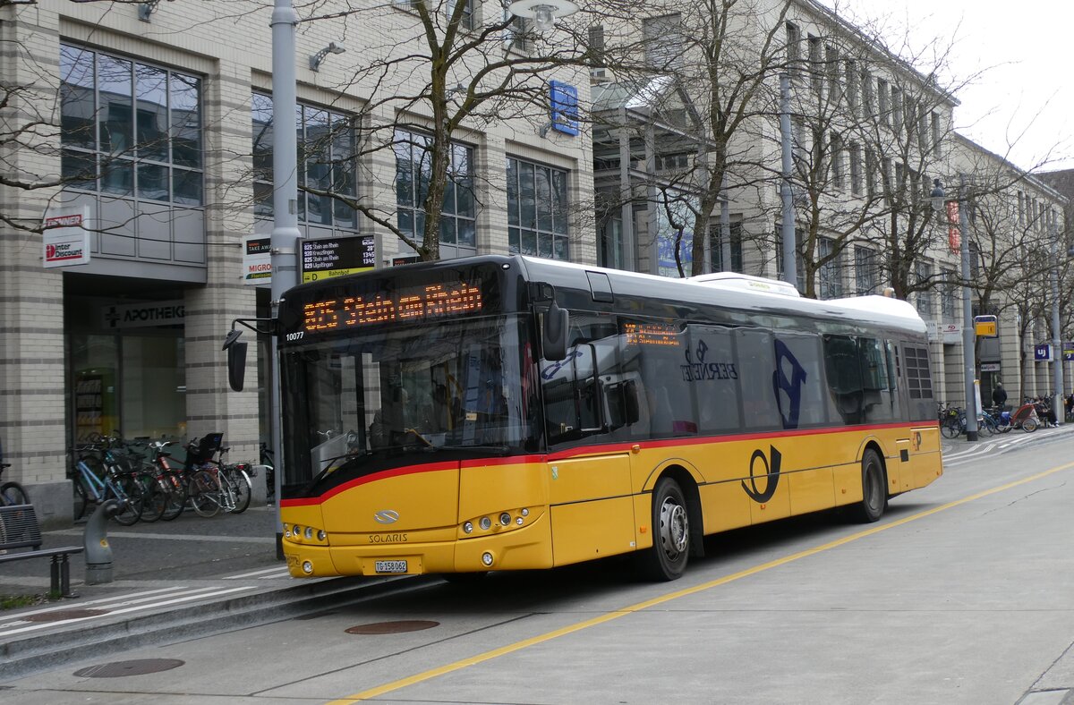 (285'469) - PostAuto Ostschweiz - TG 158'062/PID 10'077 - Solaris a 17. M�rz 2026 beim Bahnhof Frauenfeld