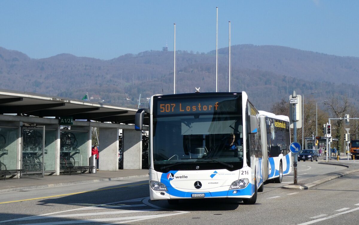 (285'480) - BOGG Wangen b.O. - Nr. 216/SO 112'454 - Mercedes am 19. M�rz 2026 beim Bahnhof Olten