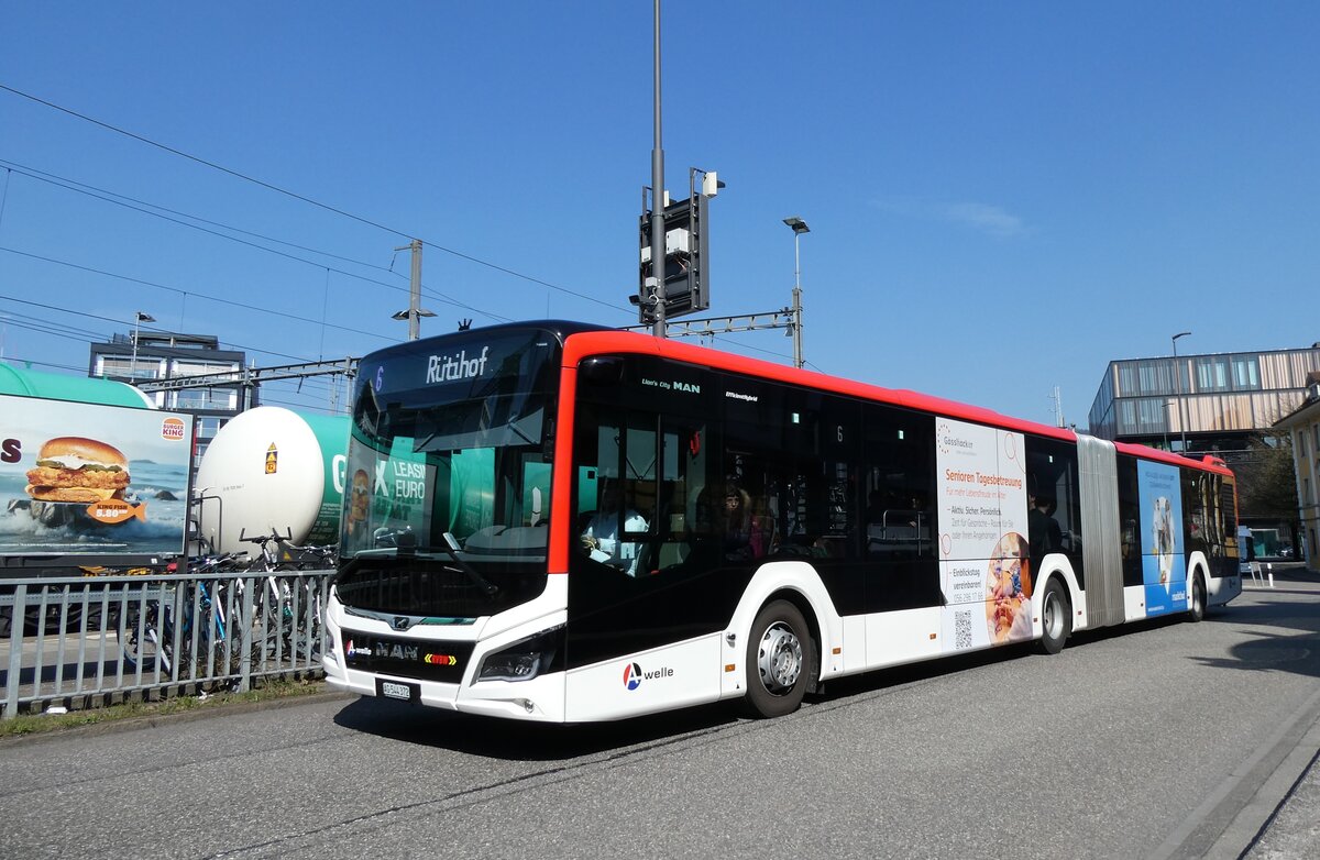 (285'522) - Inderm�hle, Rekingen - Nr. 133/AG 544'372 - MAN am 19. M�rz 2026 beim Bahnhof Baden