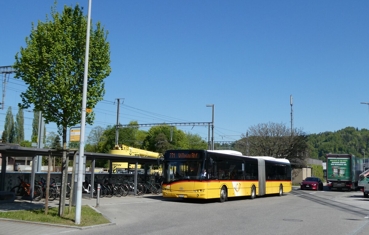 (286'263) - Amstein, Willisau - Nr. SOL 1/LU 259'760/PID 10'285 - Solaris am 21. April 2026 beim Bahnhof Dagmersellen