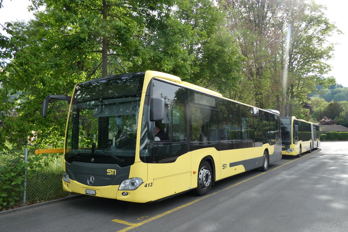 (286'719) - STI Thun - Nr. 413/BE 851'413 - Mercedes am 3. Mai 2026 bei der Schiffl�ndte