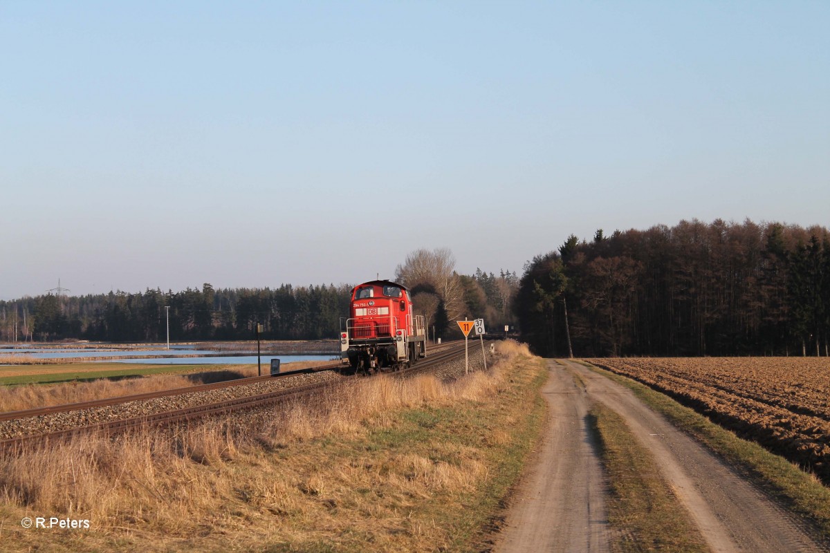 294 750 auf dem Weg nach Wiesau, Oberteich. 11.03.14