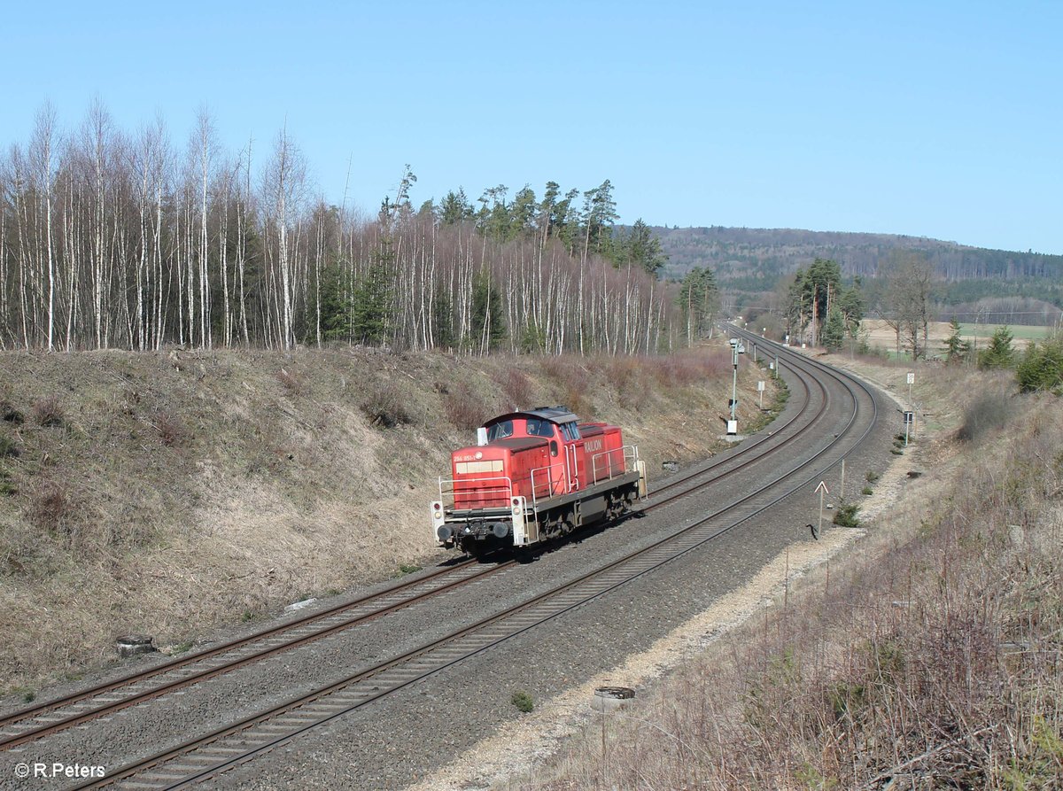 294 851-1 rollt Lz nach Wiesau bei Schönfeld um Mitterteich zu bedienen. 28.03.17