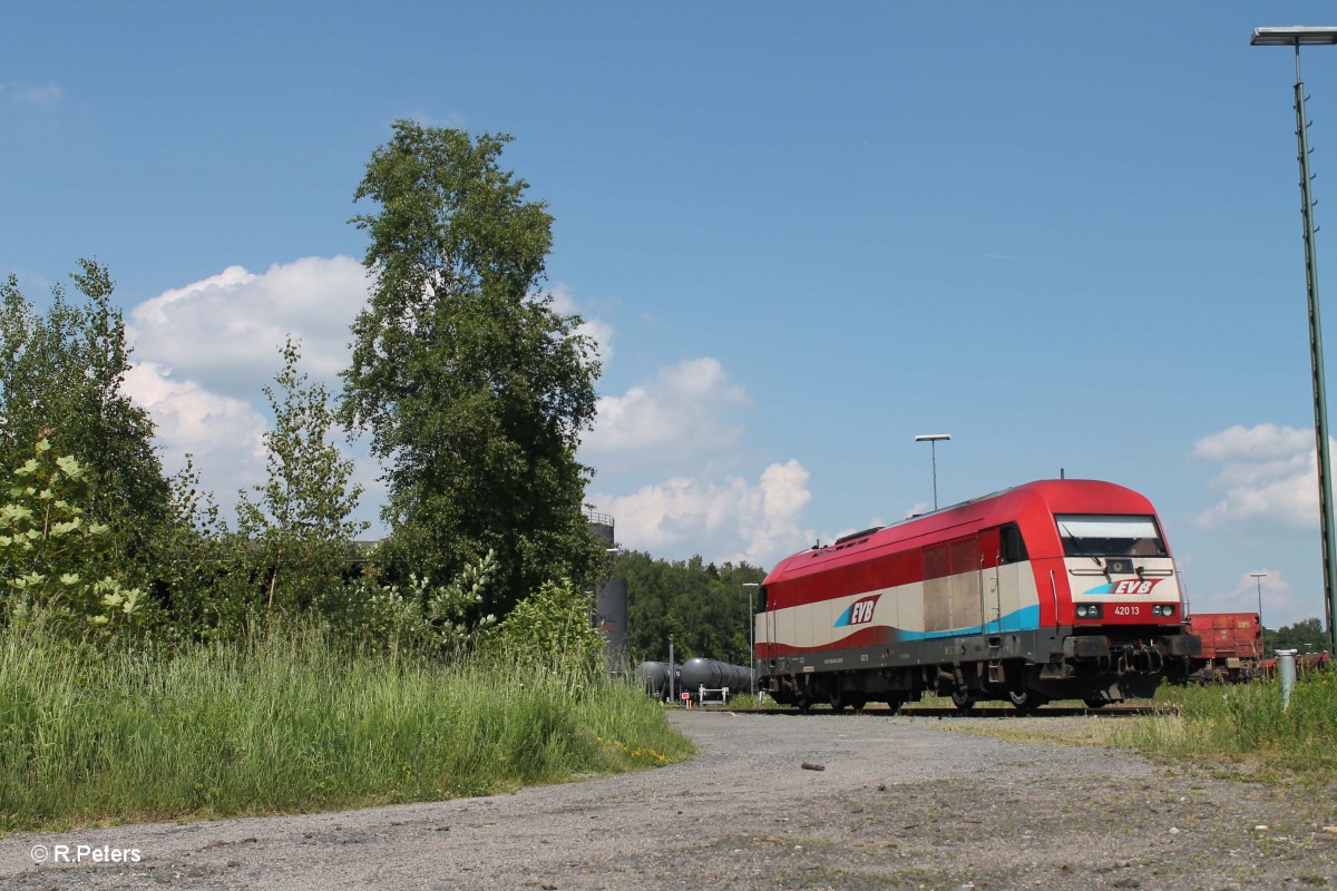 420 11 abgestellt am Tanklager Marktredwitz. 12.06.15