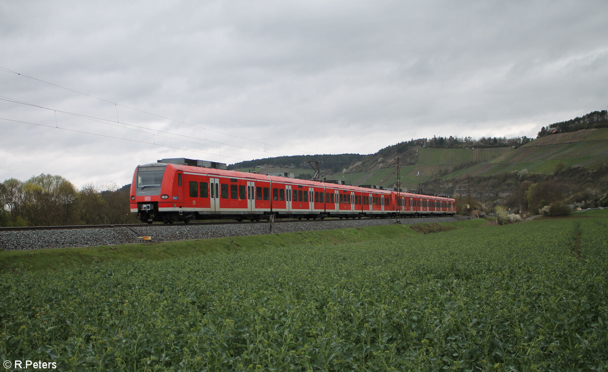 425 549 als RE55 RE4646 Bamberg - Frankfurt/Main bei Himmelstadt 28.03.24