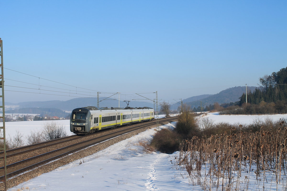 440 106 als ag84196 Plattling - Neumarkt(Oberpfalz) bei Darshofen. 21.01.17