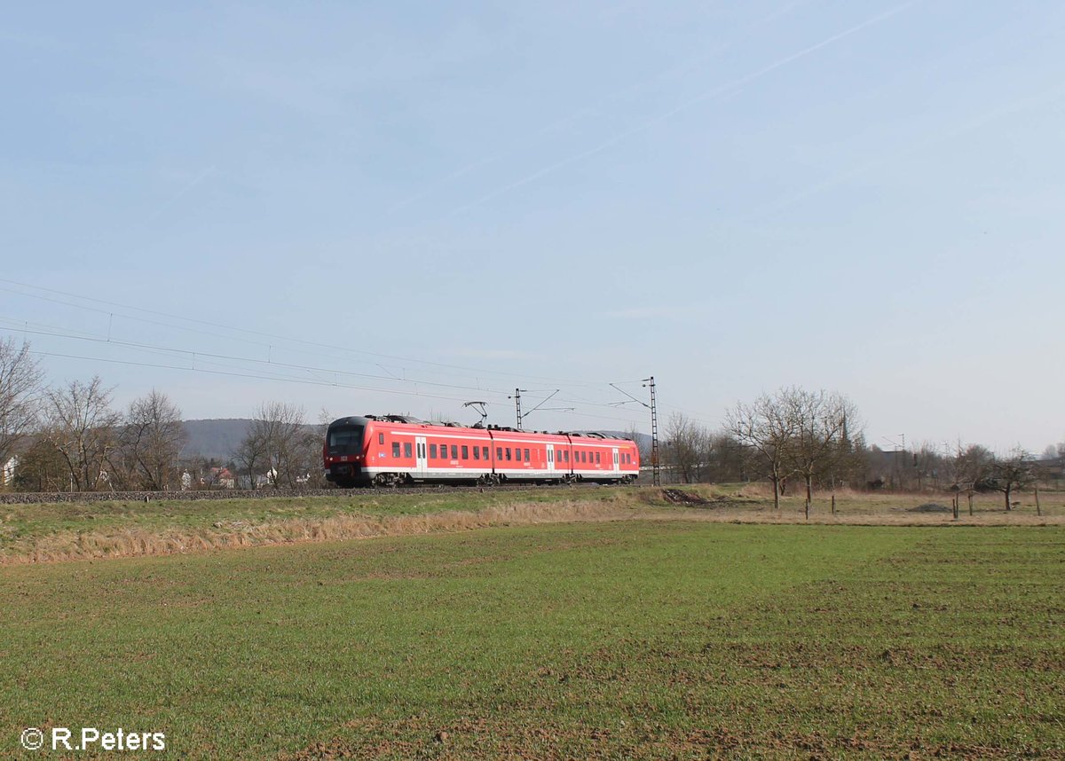 440 319-2 als RB 58042/ 58044 Bamberg - Jossa bei Thüngersheim. 16.03.17