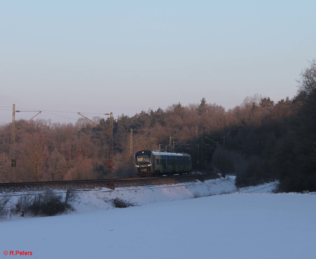 440 412  Werbung Stadt Donauwörth  als ag84187 Neumarkt(Oberpfalz) - Plattling bei Edlhausen. 21.01.17