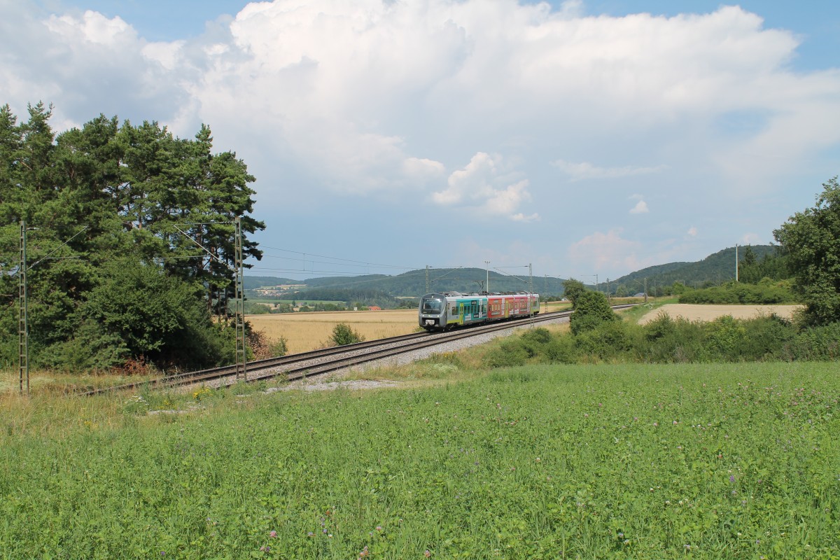 440 914  Regensburger Akaden  als Ag84418 Plattling - Neumarkt/Oberpfalz bei Darshofen. 23.07.14