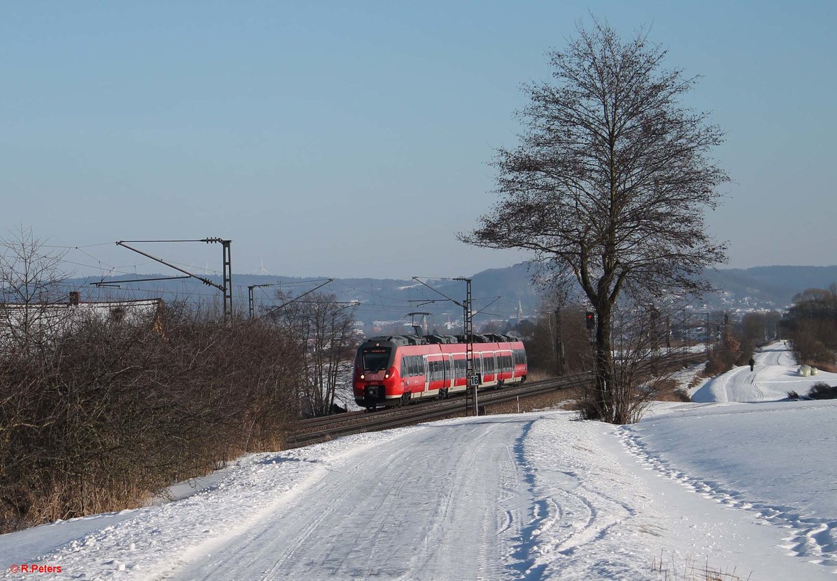 442 231-7 als R5 39348 Neumarkt/Oberpfalz - Nürnberg HBF. 26.01.17