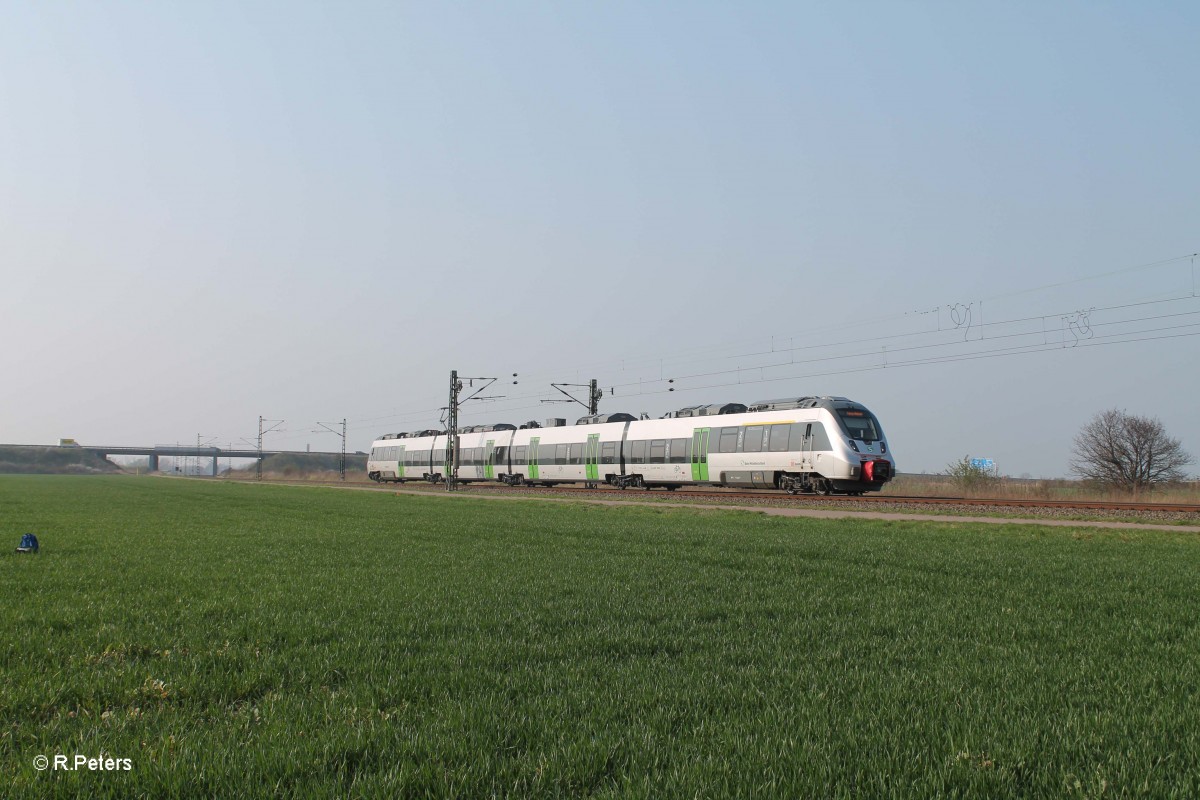 442 402-4 als S 37345 Halle/Saale - Leipzig Stötteritz bei Schkeuditz West. 29.03.14