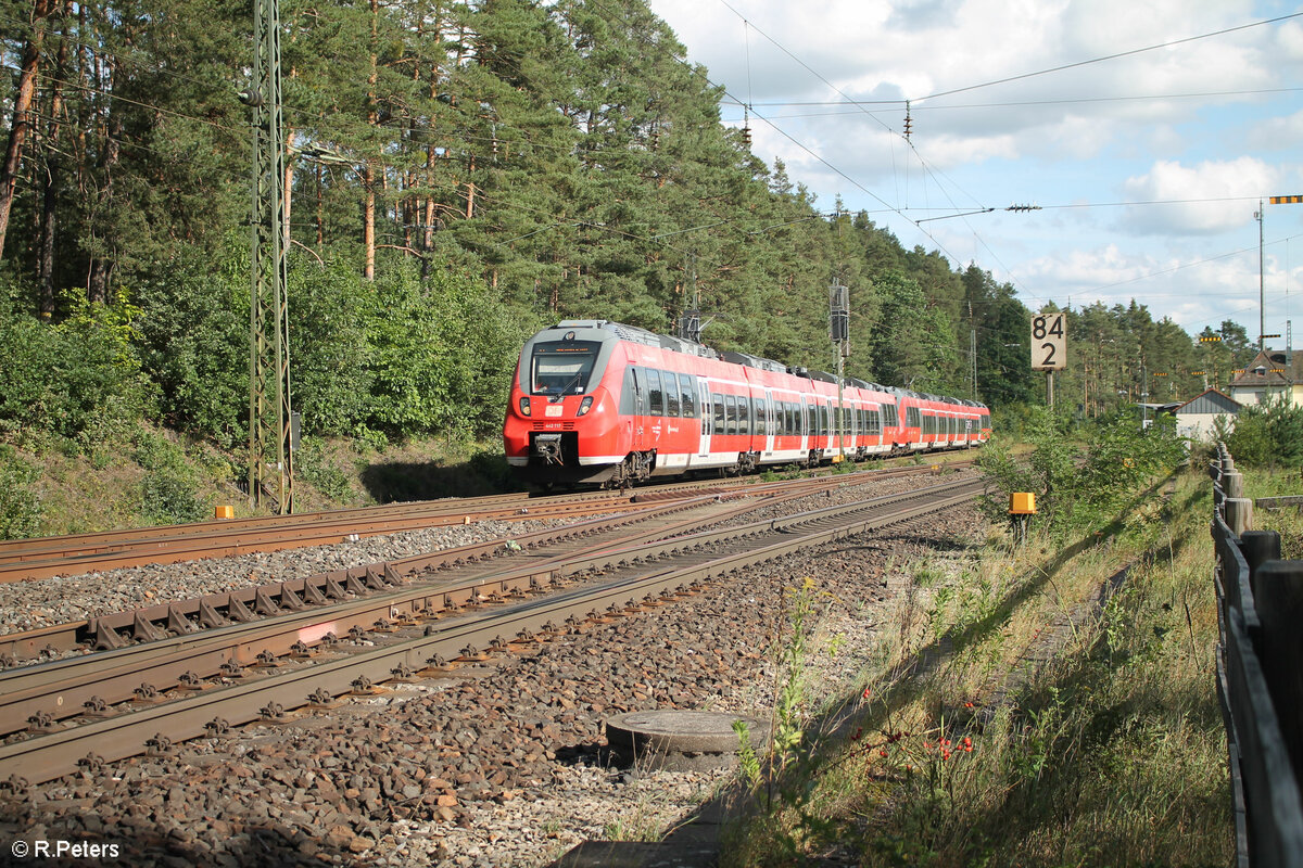 442 717-5 als S3 aus Neumarkt/oberpfalz nach Nürnberg HBF in Ochenbruck. 19.09.23