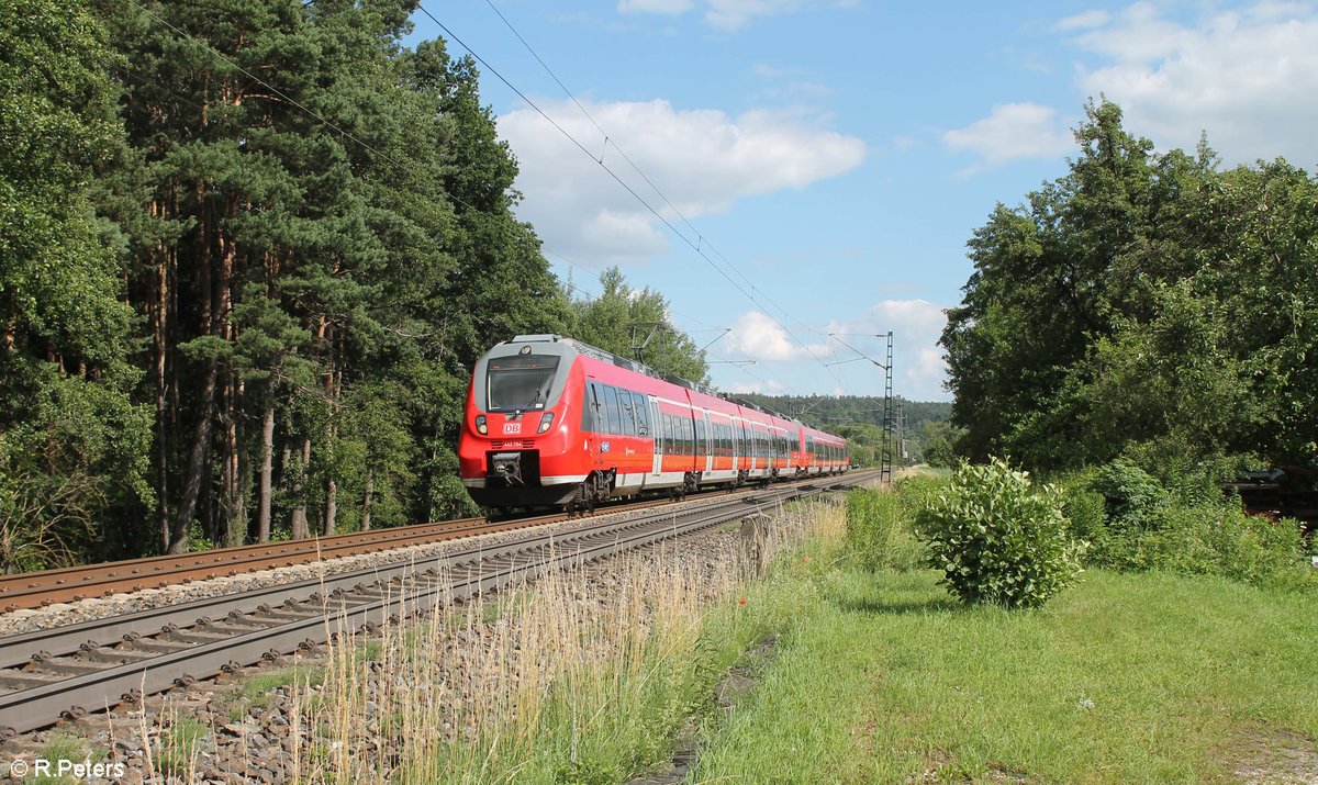 442 764 als S3 39360 Neumarkt/Oberpfalz - Nürnberg HBF bei Postbauer-Heng. 03.07.20