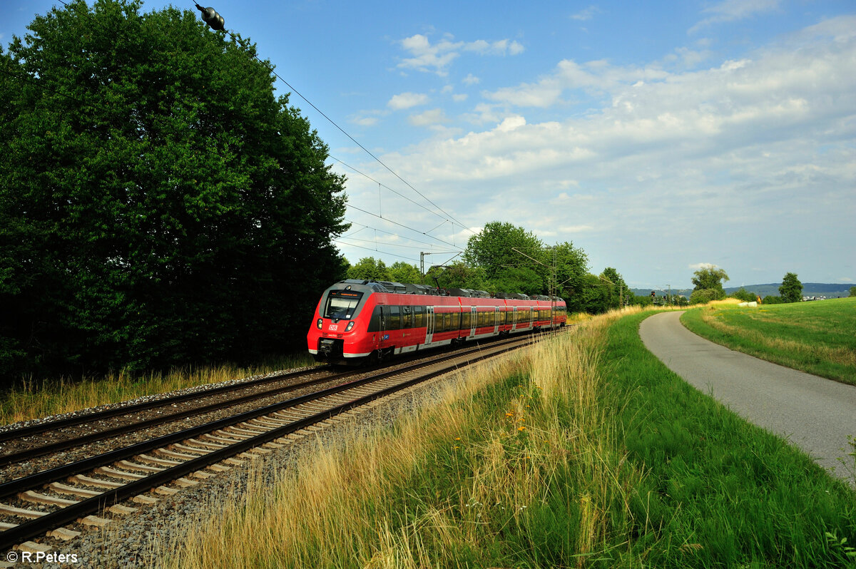 443 753 als S3 S39360 Neumarkt/Oberpfalz - Nürnberg HBF bei Pölling. 16.03.23