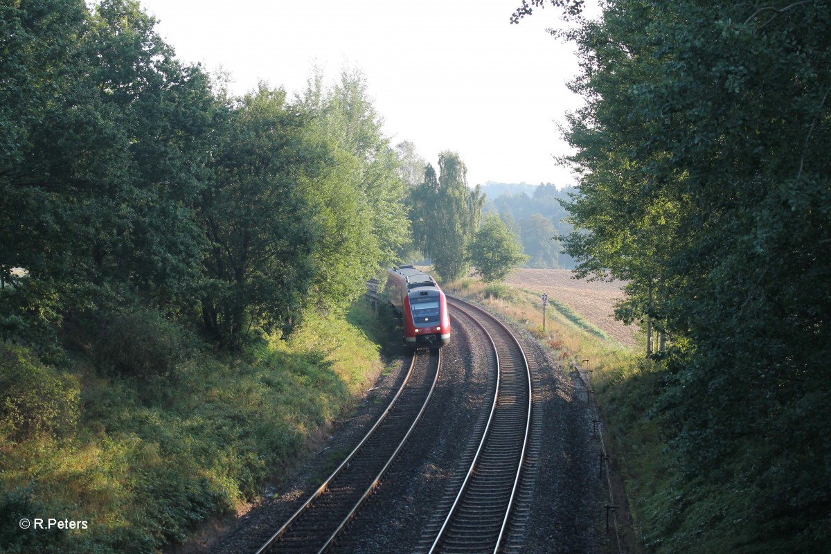 612 064 als Franken-Sachsen-Express in Reuth in Erbendorf. 30.08.13