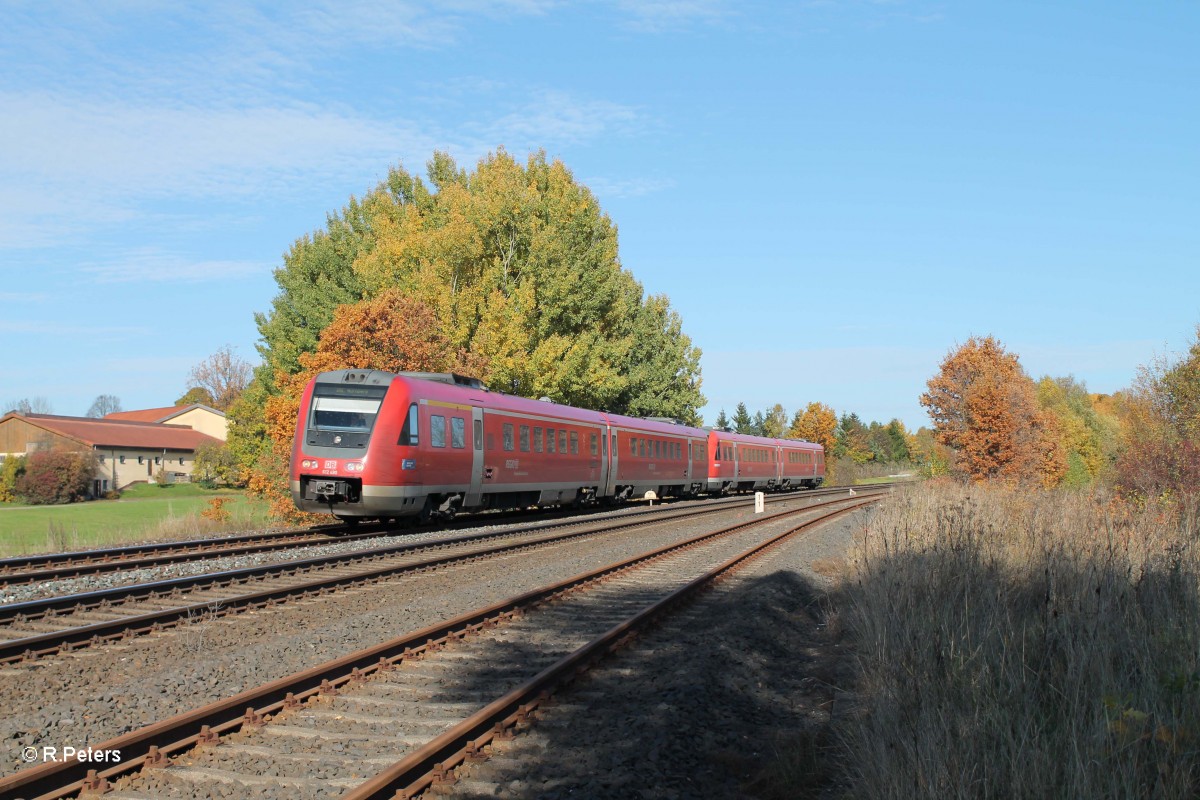 612 490 + 612 605 als Franken-Sachsen-Expess Dresden - Nrnberg bei Schnfeld. 22.10.13