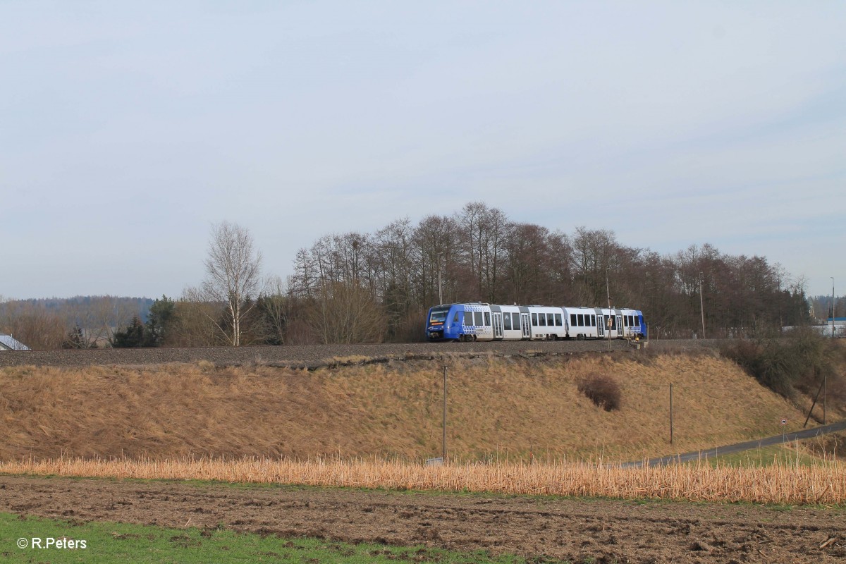 622 409 als OPB 79735 Regensburg - Marktredwitz zwischen Pechbrunn und Großschlattengrün. 06.02.16