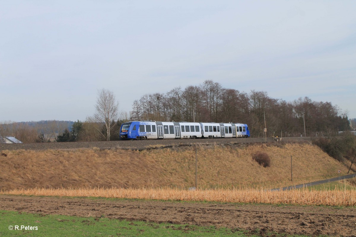 622 409 als OPB 79735 Regensburg - Marktredwitz zwischen Pechbrunn und Großschlattengrün. 06.02.16