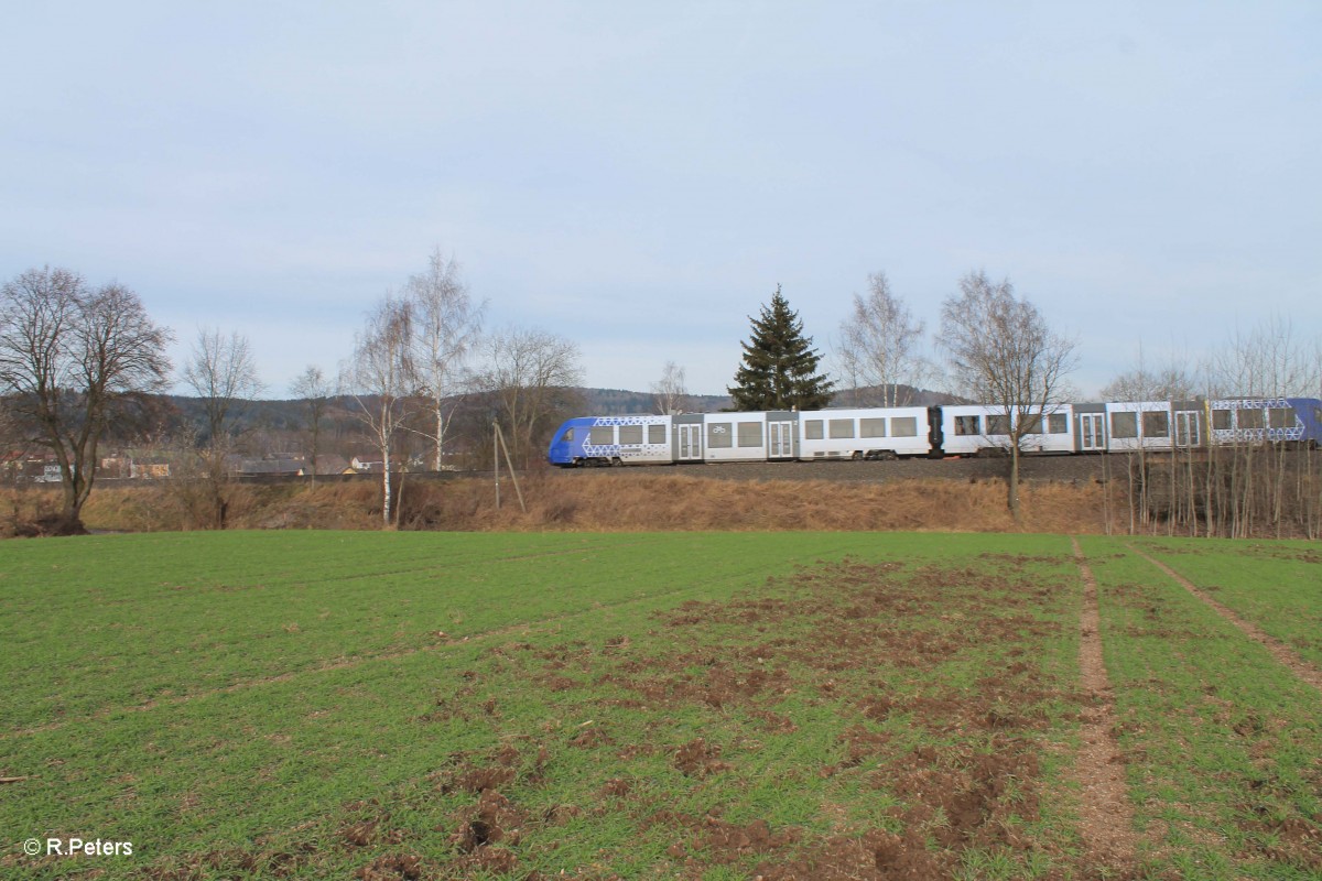 622 409 als OPB 79735 Regensburg - Marktredwitz zwischen Pechbrunn und Großschlattengrün. 06.02.16