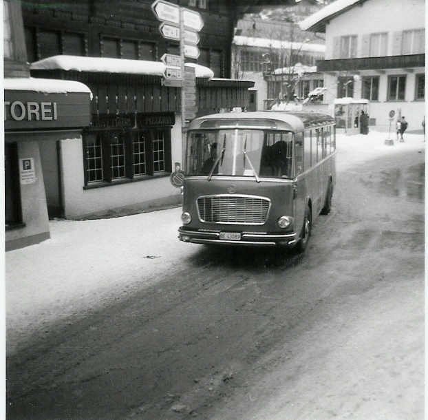 (8-06) - Aus dem Archiv: AFA Adelboden - Nr.14/BE 43'089 - FBW/Gangloff im Mrz 1988 in Adelboden, Dorfstrasse