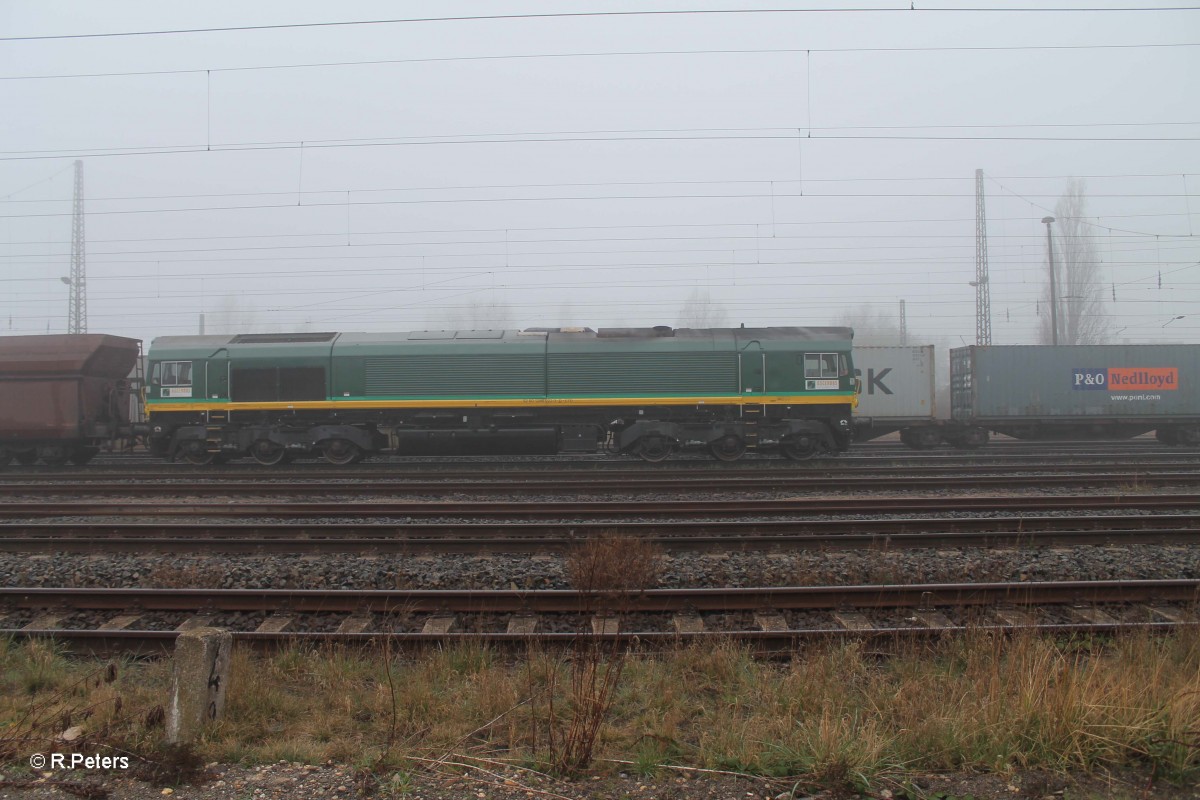 Ascendos Rail Leasing PB 18 (91 80 1266 022-3 D-ITL) mit Kohlezug in Leipzig Schönefeld. 29.03.14