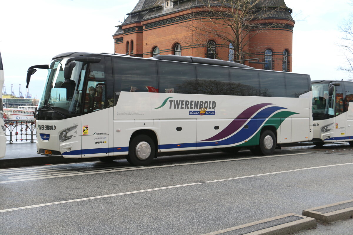 Aus Luxemburg: Twerenbold, Baden - Nr. 81/TW 9002 - VDL am 31. Dezember 2023 in Hamburg (Aufnahme: Martin Beyer)