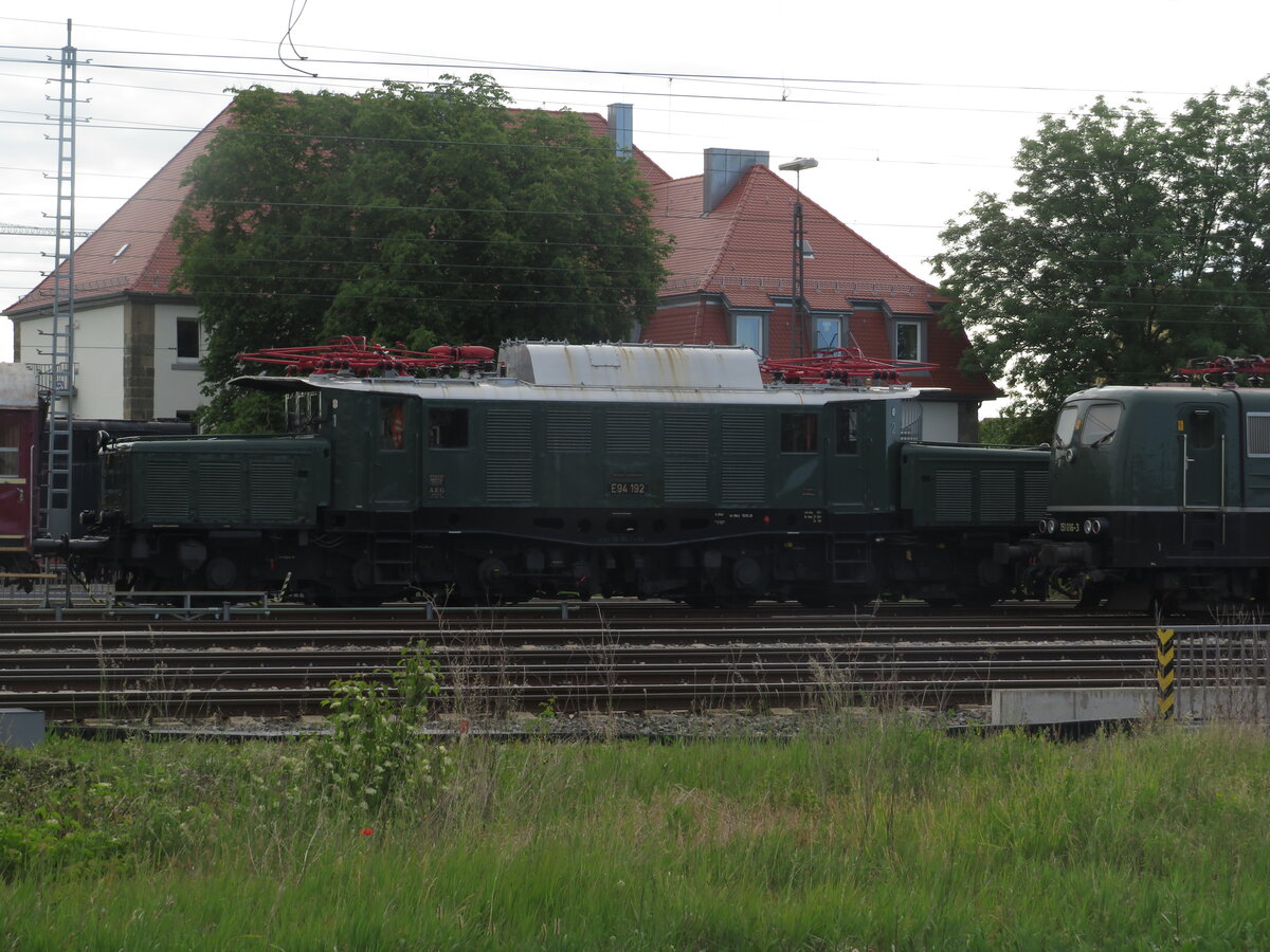 BR 194 192 (E94 192) beim 4.Nrdlinger Eisenbahnfest. 30.05.2025