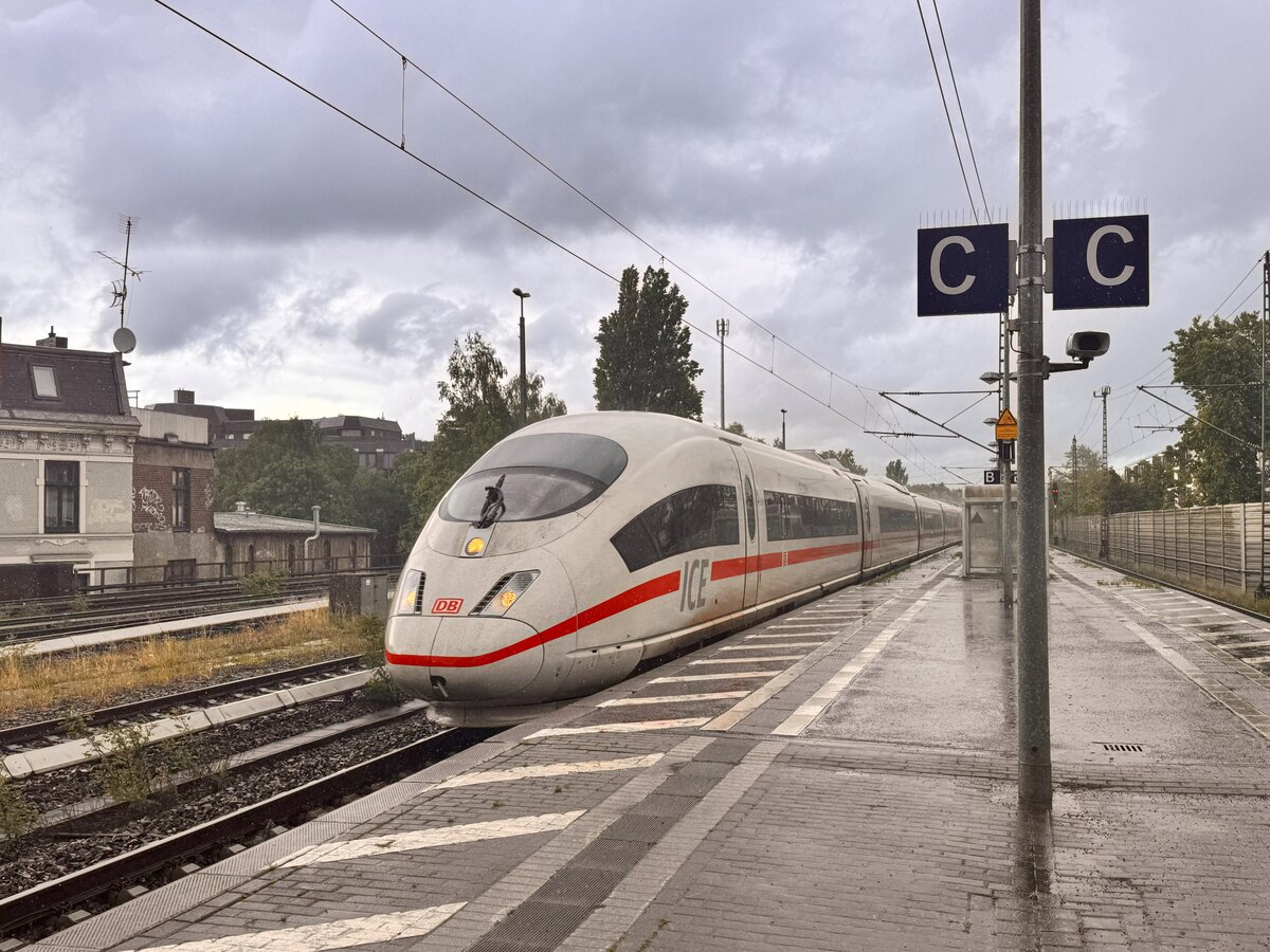BR 403 004 ( Mnchen ) als ICE 1008 aus Mnchen Hbf -> Hamburg Hbf durch HH-Bergedorf. 28.05.2025