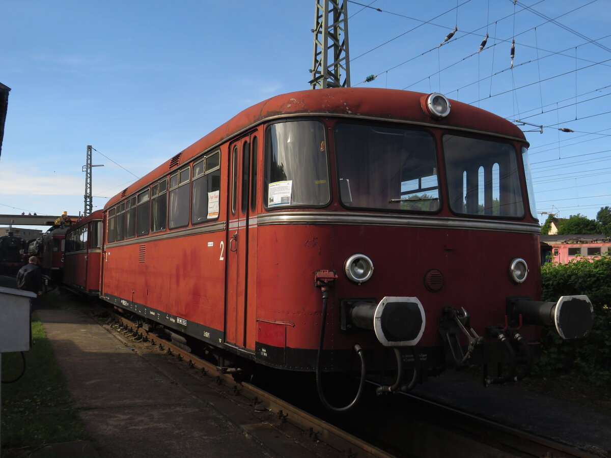BR 798 522 Schienenbus BayernBahn steht im Eisenbahnmuseum N�rdlingen. 30.Mai 2025