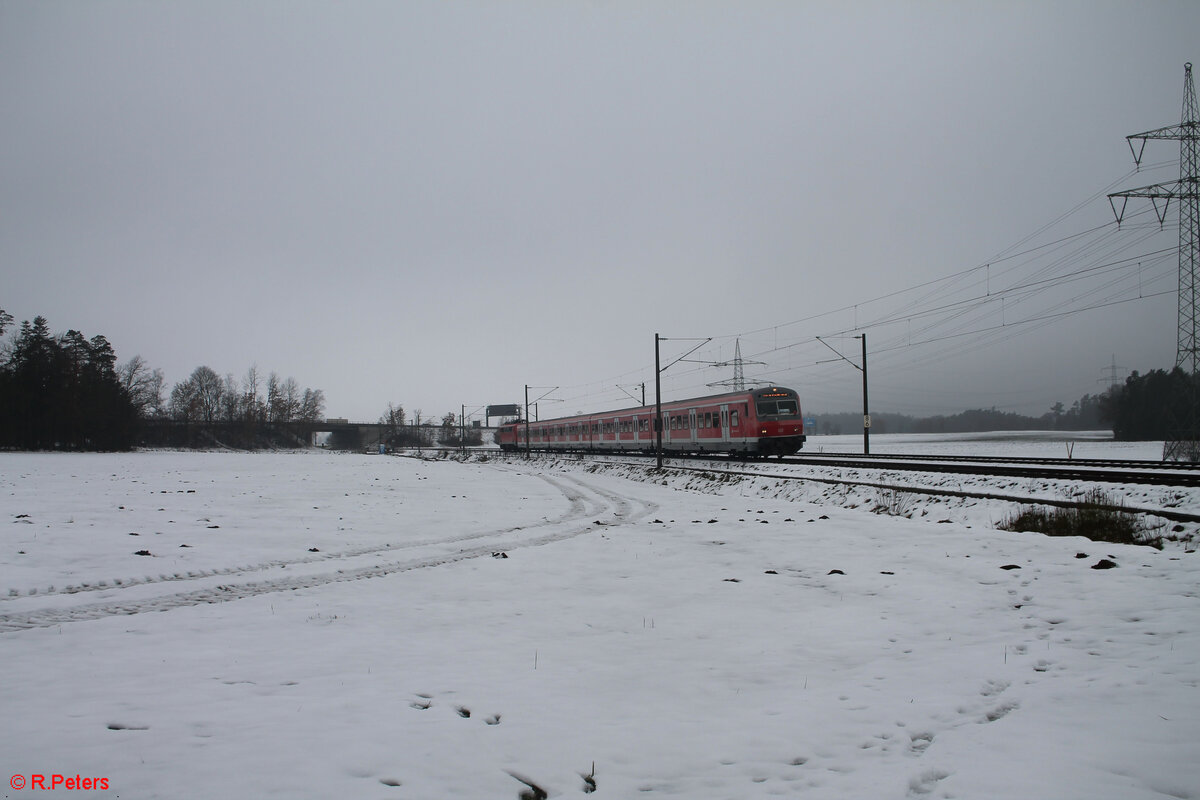 Die Letzte X-Wagen Garnitur auf ihrer letzten Fahrt auf der Nürnberger S-Bahn Roth - Altdorf -Roth. Winkelhaid. 09.12.23