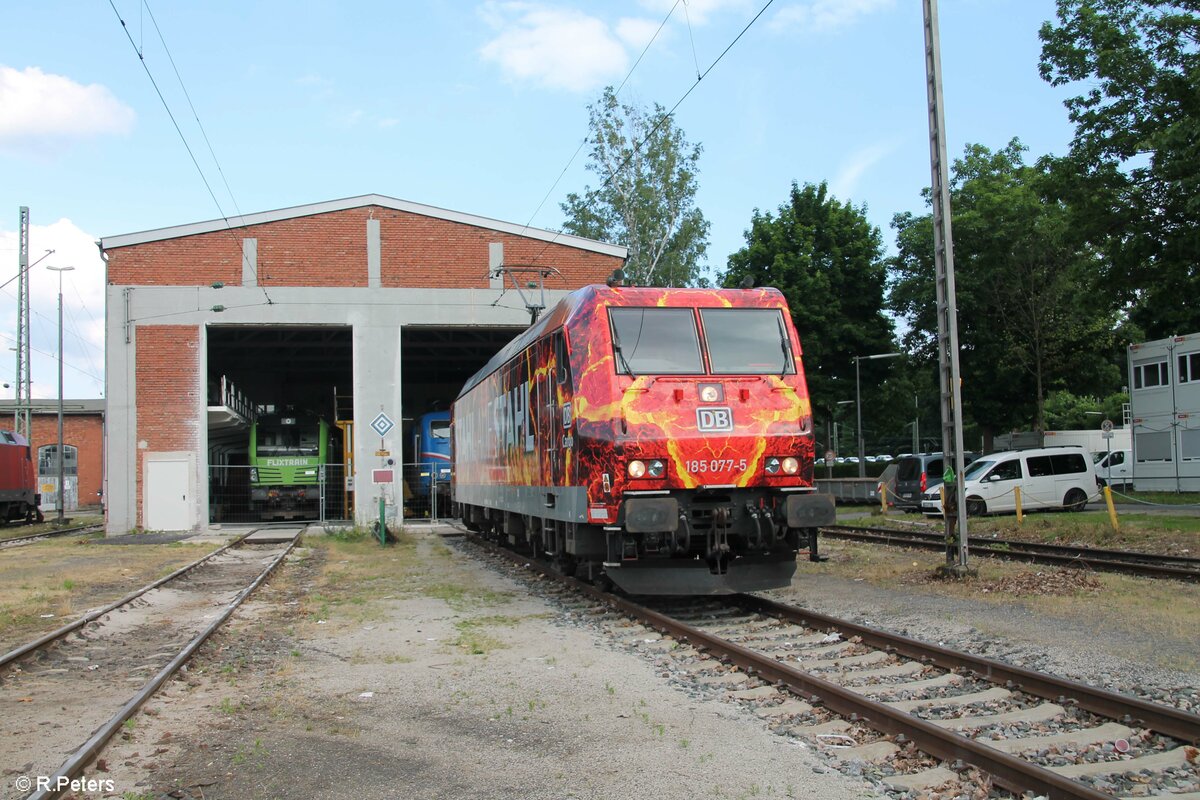 Die neue Werbelok von DB Cargo in Nürnberg. 02.07.21