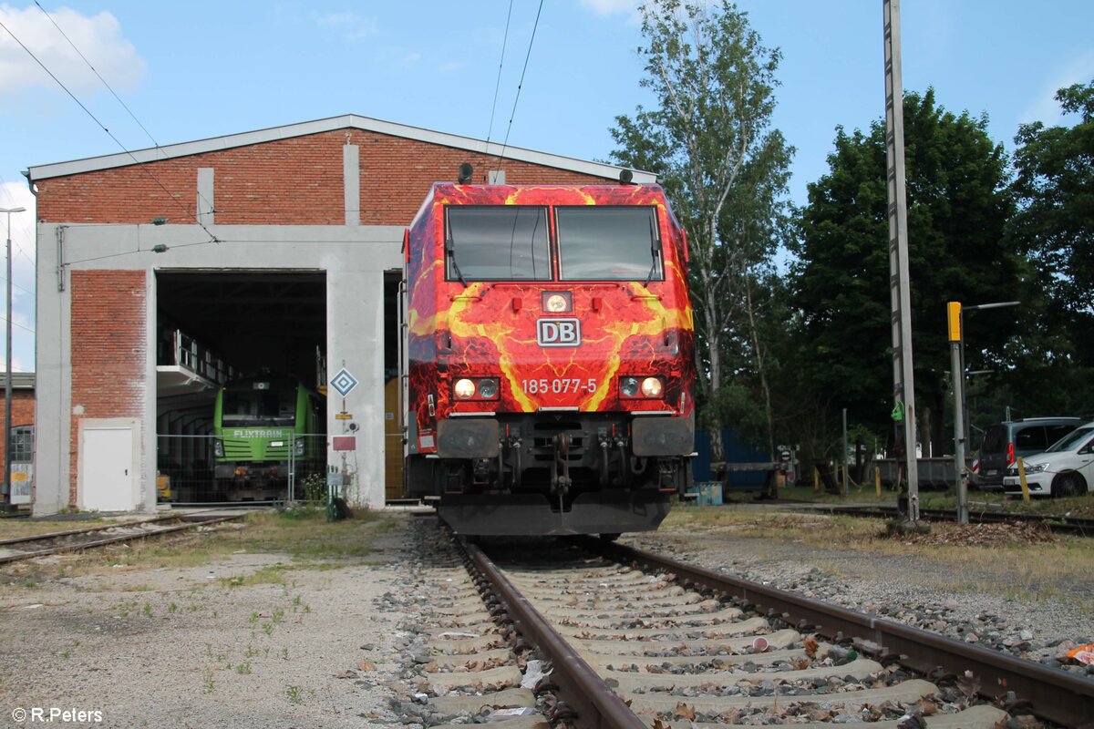 Die neue Werbelok von DB Cargo in Nürnberg. 02.07.21